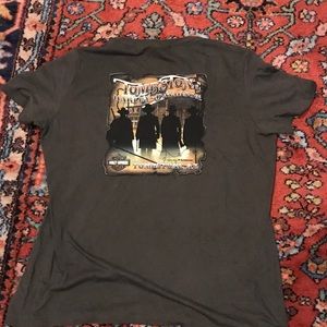 Slightly used green Harley-Davidson tee.